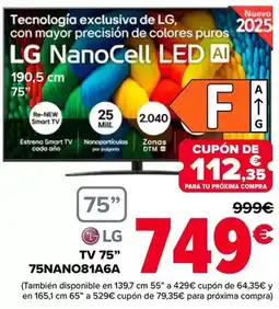 Carrefour Lg - tv 75 75nano81a6a oferta