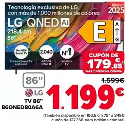 Carrefour Lg - tv 86 86qned80a6a oferta