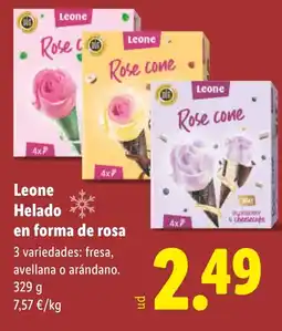 Lidl Leone Helado en forma de rosa oferta