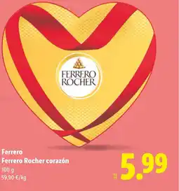Lidl FERRERO ROCHER corazón oferta