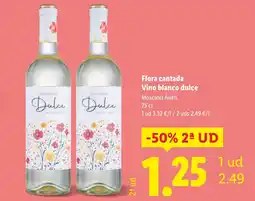 Lidl Flora cantada Vino blanco dulce oferta