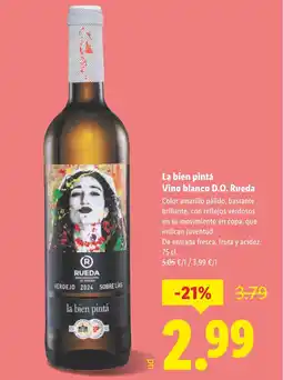 Lidl La bien pintá Vino blanco D.O. Rueda oferta