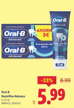 Lidl ORAL-B Dentrífico Advance oferta