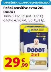 Alcampo Dodot - pañal sensitive extra oferta