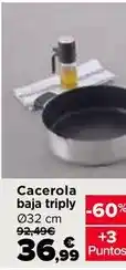 Carrefour Cacerola baja triply oferta