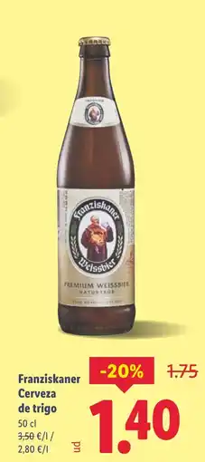 Lidl Franziskaner Cerveza de trigo oferta