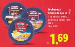 Lidl MCENNEDY Crema de queso oferta