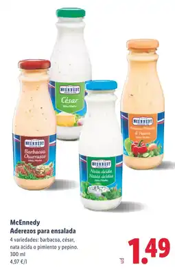 Lidl MCENNEDY Aderezos para ensalada oferta