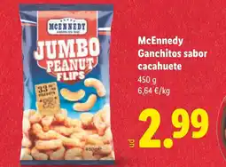 Lidl MCENNEDY Ganchitos sabor cacahuete oferta