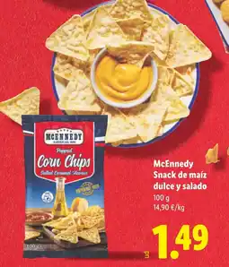 Lidl MCENNEDY Snack de maíz dulce y salado oferta