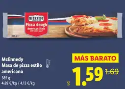 Lidl MCENNEDY Masa de pizza estilo americano oferta