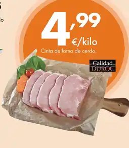 Supermercados Lupa Cinta de lomo de cerdo oferta