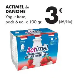 Supermercados Lupa ACTIMEL de DANONE Yogur fresa oferta