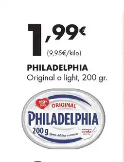 Supermercados Lupa PHILADELPHIA Original o light oferta