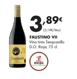 Supermercados Lupa FAUSTINO VII Vino tinto Tempranillo D.O. Rioja oferta