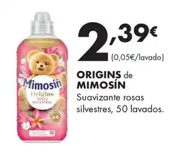 Supermercados Lupa ORIGINS de MIMOSÍN Suavizante rosas silvestres, 50 lavados oferta