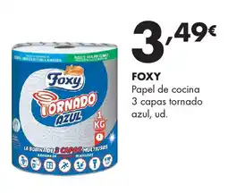 Supermercados Lupa FOXY Papel de cocina 3 capas tornado azul oferta