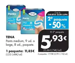 Supermercados Lupa TENA Pants medium oferta