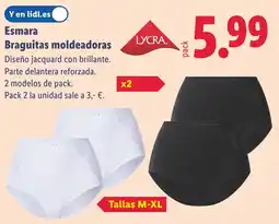 Lidl ESMARA Braguitas moldeadoras oferta
