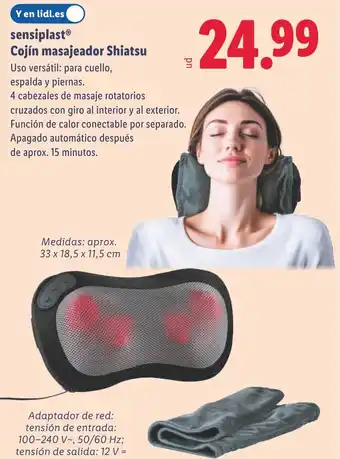 SENSIPLAST Cojín masajeador Shiatsu