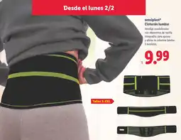 Lidl SENSIPLAST Cinturón lumbar oferta