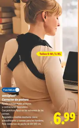Lidl SENSIPLAST Corrector de postura oferta