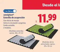 Lidl SENSIPLAST Esterilla de acupresión oferta