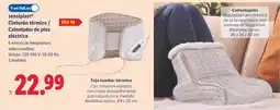 Lidl SENSIPLAST Cinturón térmico / Calentador de pies eléctrico oferta