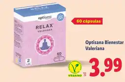 Lidl OPTISANA Bienestar Valeriana oferta
