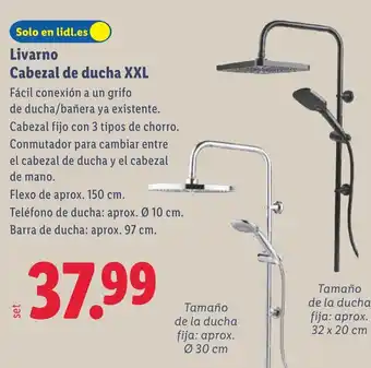 Livarno Cabezal de ducha XXL