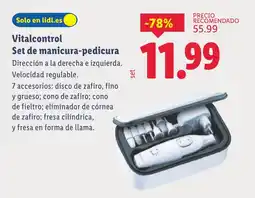 Lidl VITALCONTROL Set de manicura-pedicura oferta