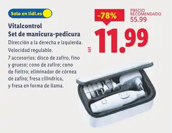 VITALCONTROL Set de manicura-pedicura