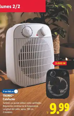 Lidl TRONIC Calefactor oferta