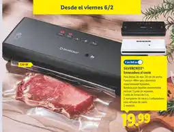 Lidl SILVERCREST Envasadora al vacío oferta