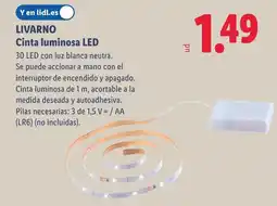 Lidl LIVARNO Cinta luminosa LED oferta