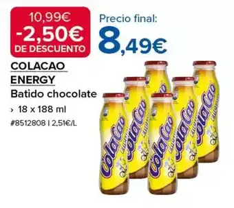 Costco Energy - batido chocolate oferta