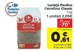 Carrefour Market Carrefour - lenteja pardina classic oferta
