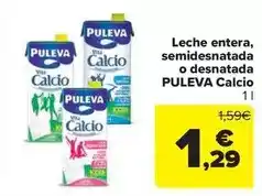 Carrefour Market Puleva - leche entera, semidesnatada o desnatada calcio oferta