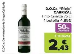 Carrefour Market Dehesa del carrizal - d.o.ca. rioja oferta