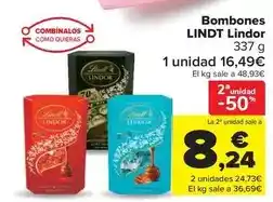 Carrefour Market Lindt - bombones lindor oferta