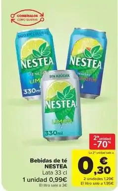 Carrefour Market Nestea - bebidas de té oferta