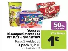 Carrefour Market Nestlé - yogures bicompartimentados oferta