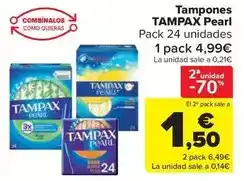 Carrefour Market Tampax - tampones pearl oferta