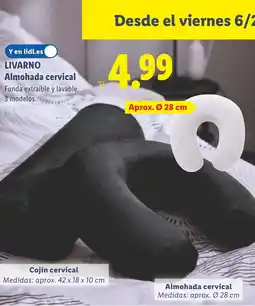 Lidl LIVARNO Almohada cervical oferta