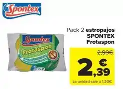 Carrefour Market Spontex - pack 2 estropajos oferta