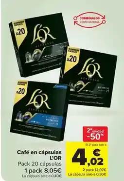 Carrefour Market L'or - café en cápsulas oferta