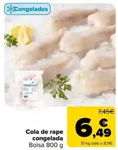 Carrefour Cola de rape congelada oferta