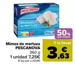 Carrefour Pescanova - mimos de merluza oferta