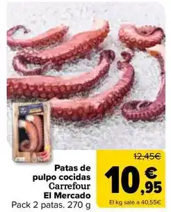 Carrefour Carrefour el mercado - patas de pulpo cocidas oferta