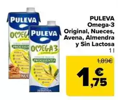Carrefour Puleva - omega-3 original, nueces, avena, almendra y sin lactosa oferta